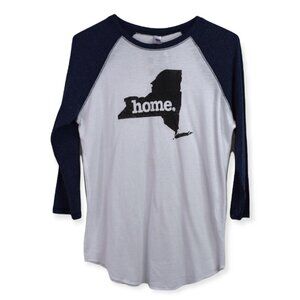 Royal Apparel Shirt M Womens Home Baseball Tee Crew Neck Polyester Blend